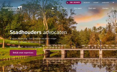 stadhouders.nl screenshot