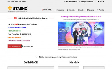http://staenz.com screenshot