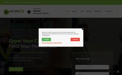 staffdirect4u.com screenshot