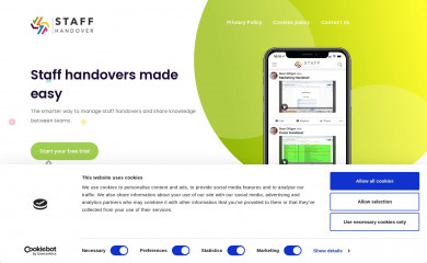 staffhandover.com screenshot