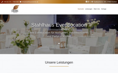 stahlhausevents.de screenshot