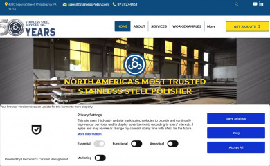 stainlesssteelservices.net screenshot