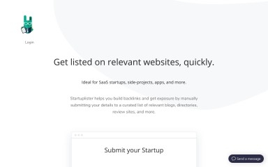http://startuplister.com screenshot