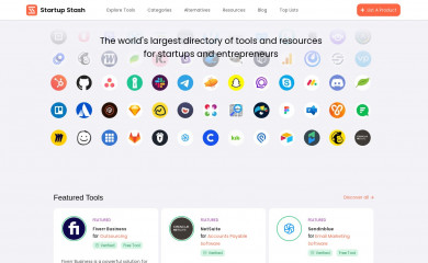 startupstash.com screenshot