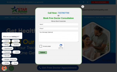 starhomeopathy.com screenshot