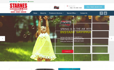 starnesheatingandair.com screenshot
