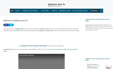 statisticshowto.com screenshot