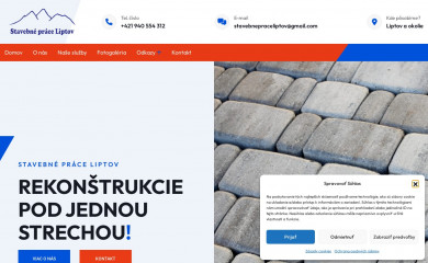 stavebnepraceliptov.sk screenshot