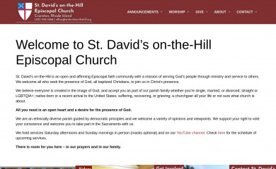 stdavidsonthehill.org screenshot