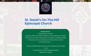 stdavidsonthehill.org screenshot