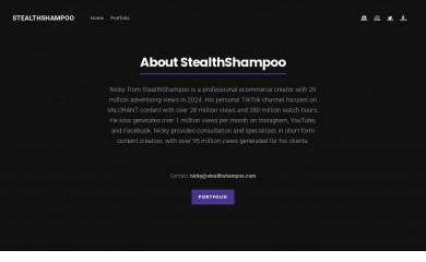stealthshampoo.com screenshot