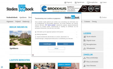 stedendriehoek.nl screenshot