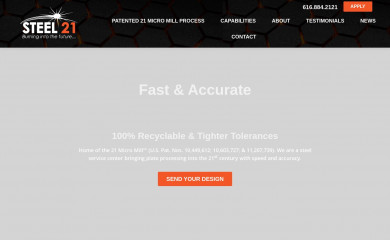 steel21.com screenshot