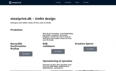 steelprint.dk screenshot