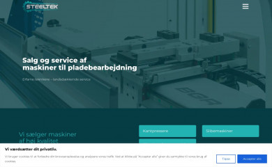 steeltek.dk screenshot