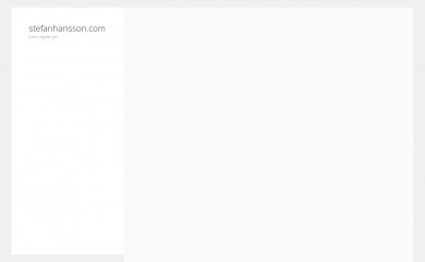 stefanhansson.com screenshot