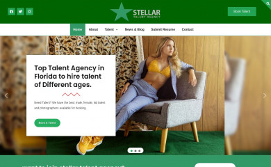 stellartalentagency.com screenshot
