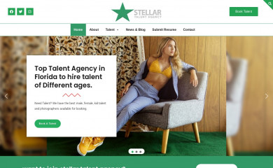 stellartalentagency.com screenshot