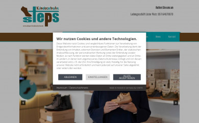 steps-kinderschuhe.de screenshot