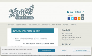 steuerberater-kempf.de screenshot