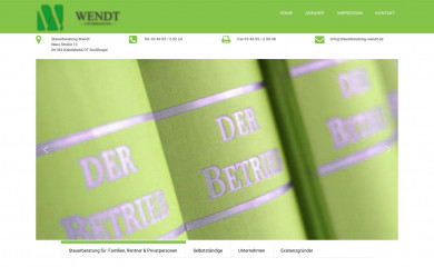steuerberatung-wendt.de screenshot