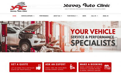 steves.co.za screenshot