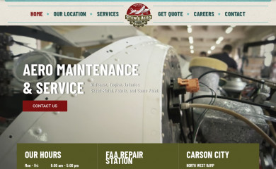 stewsaero.com screenshot