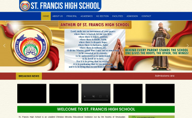 stfrancishighschoolsslc.com screenshot
