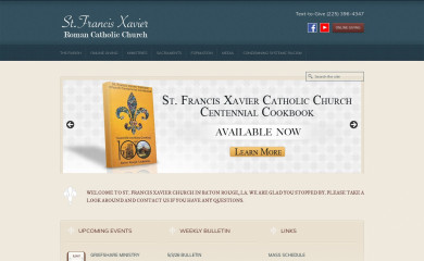 stfrancisxavierbr.org screenshot