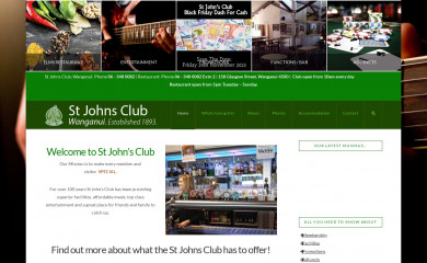 stjohnsclub.co.nz screenshot