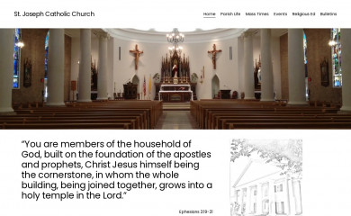 stjosephparishonline.org screenshot