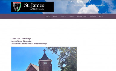 stjamesamechurch.org screenshot