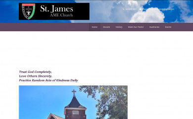stjamesamechurch.org screenshot