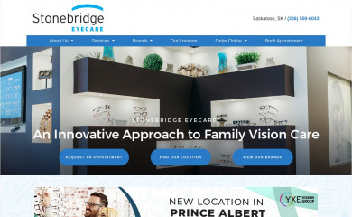 stonebridgeeyecare.ca screenshot