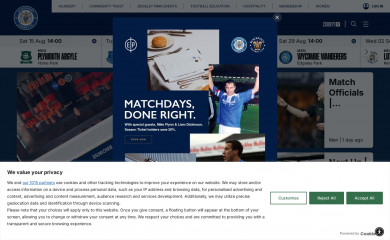 stockportcounty.com screenshot