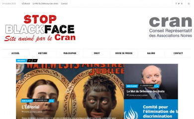 stopblackface.fr screenshot