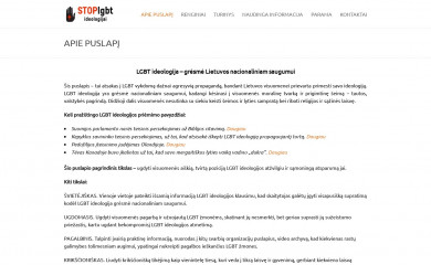 stoplgbtideologijai.lt screenshot