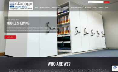 storageessentials.co.uk screenshot