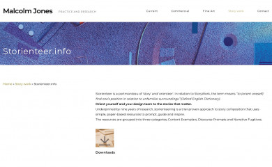 storienteer.info screenshot