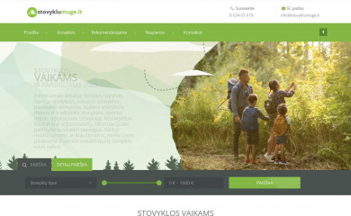 stovyklumuge.lt screenshot