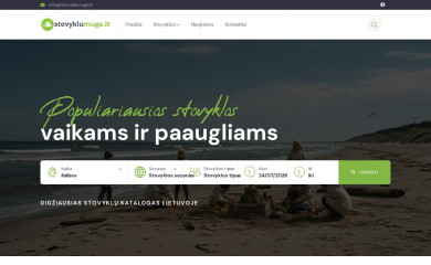 stovyklumuge.lt screenshot