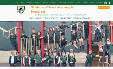 stmartinoftoursacademy.org screenshot