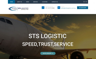 stslogistics.com.au screenshot