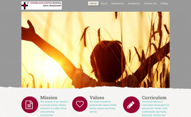 ststansadams.org screenshot
