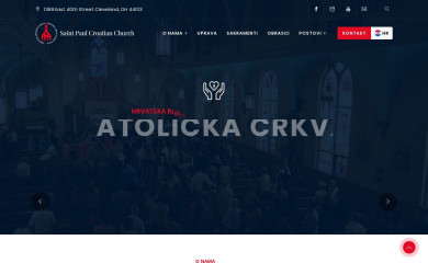 stpaulcroatianchurch.org screenshot