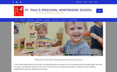 stpaulsmontessori.org screenshot