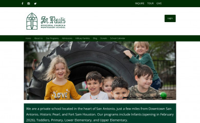 stpaulsmontessori.org screenshot