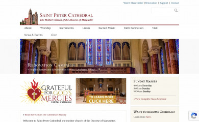 stpetercathedral.org screenshot