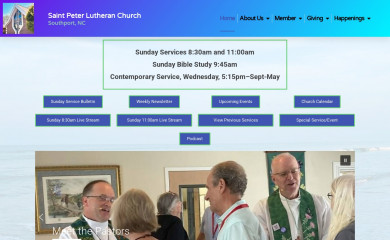 stpeterlutheran-nc.org screenshot