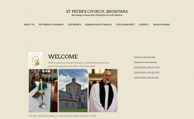 stpetersbromyard.org.uk screenshot